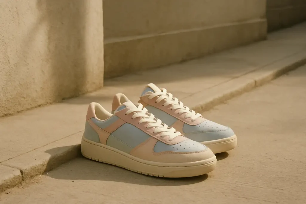 Les baskets pastel sont-elles faciles à assortir ?