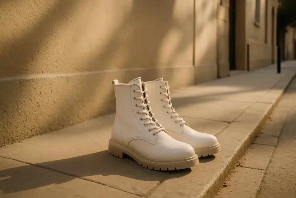 Les boots blanches sont-elles difficiles à entretenir ?