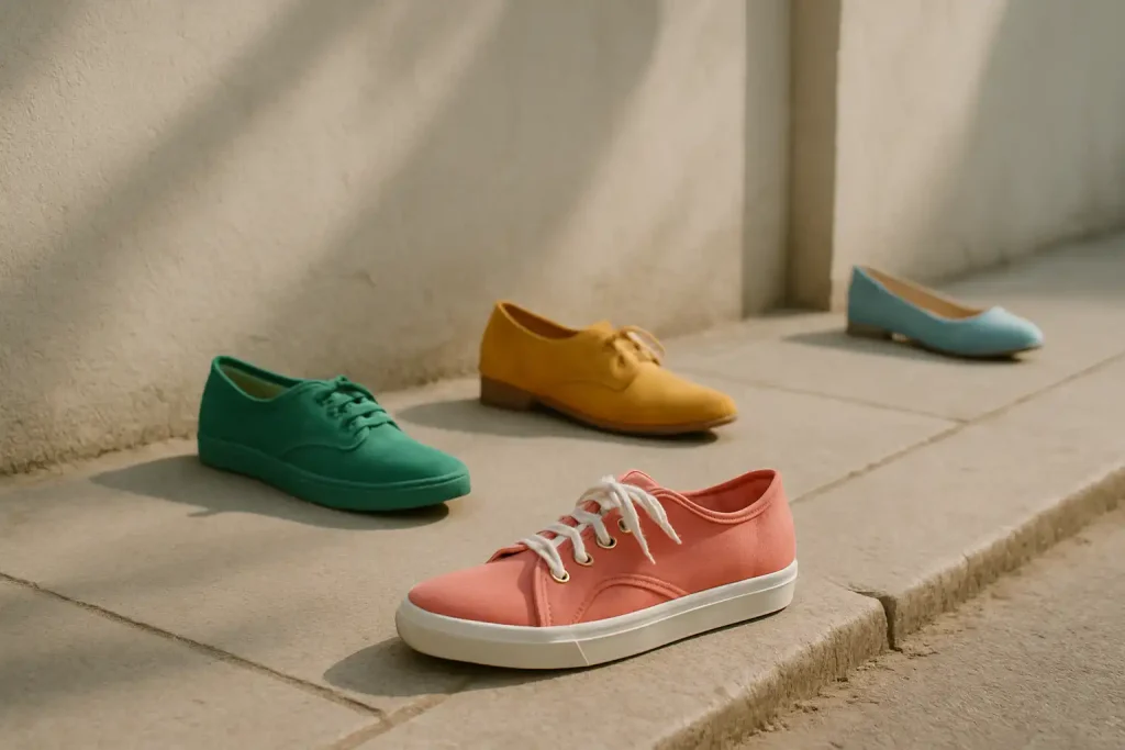 Comment porter des chaussures colorées sans en faire trop ?