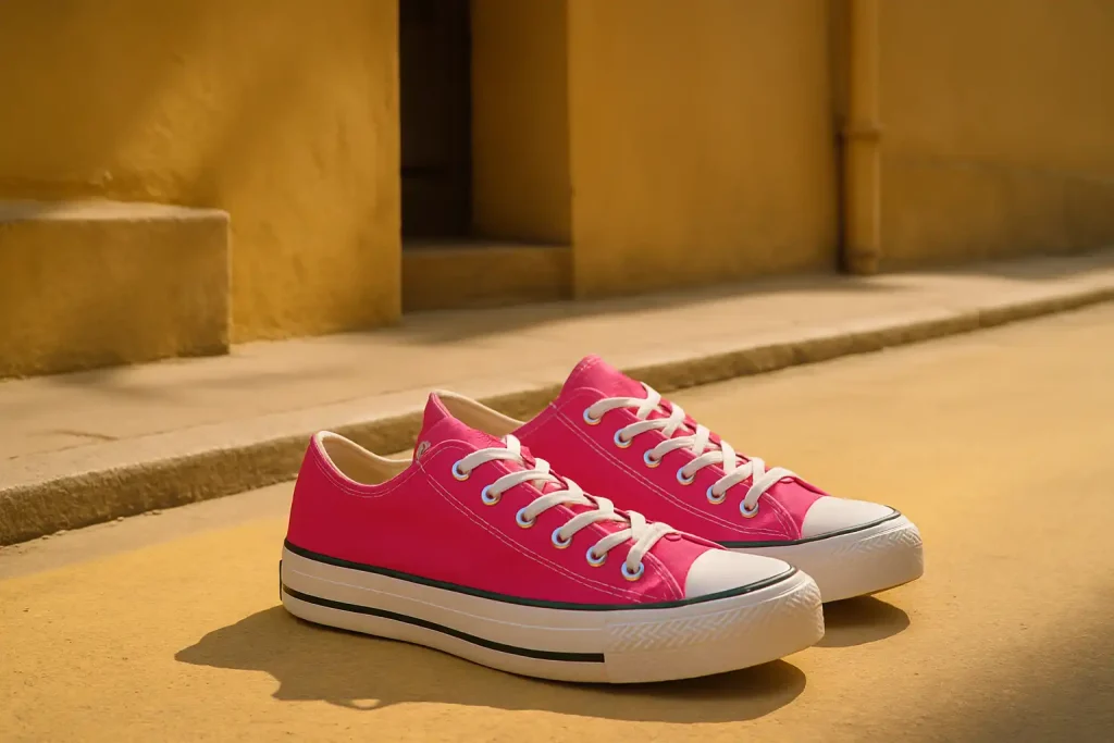 Comment porter des chaussures colorées en été ?