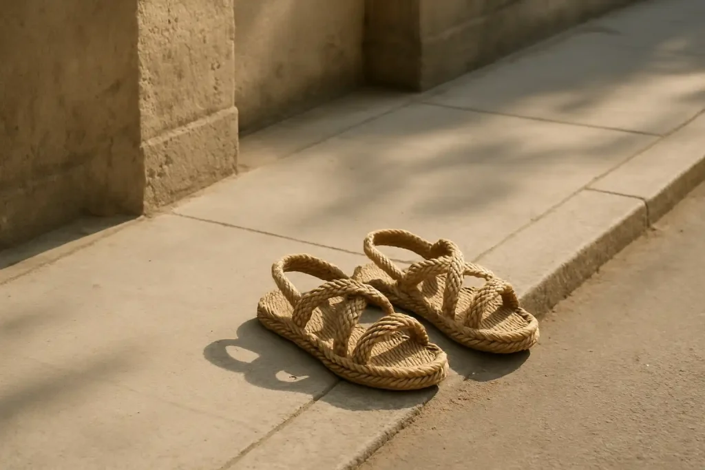 Les sandales en corde reviennent-elles à la mode ?