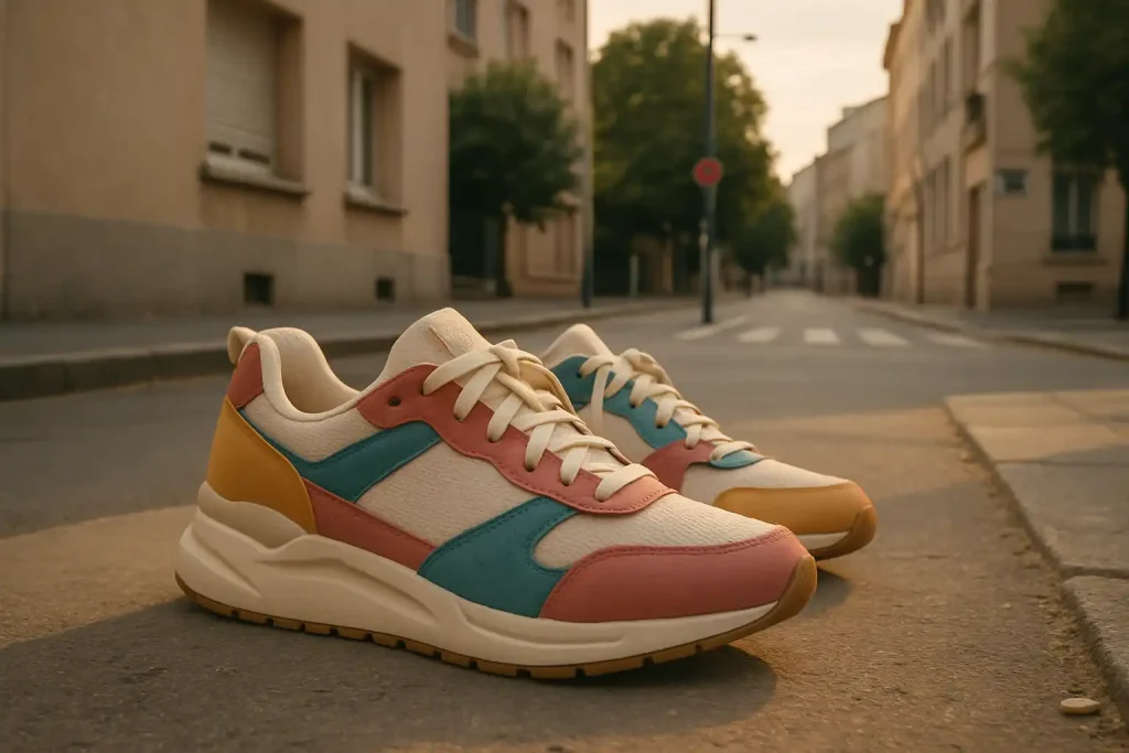 Quels styles de baskets colorées et iconiques propose Odaje ?