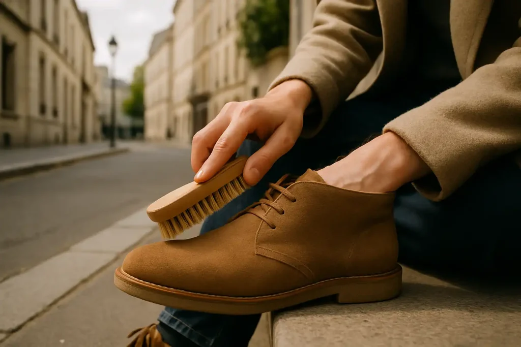 Comment entretenir des boots en suède sans les abîmer ?