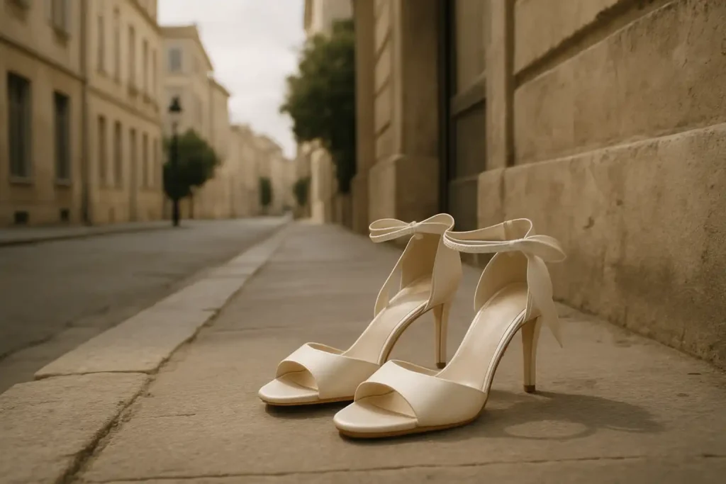 Quels styles d&rsquo;escarpins et sandales de mariage propose Bobbies ?