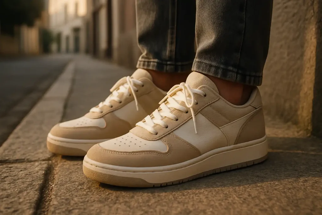 Les sneakers bicolores sont-elles faciles à porter ?