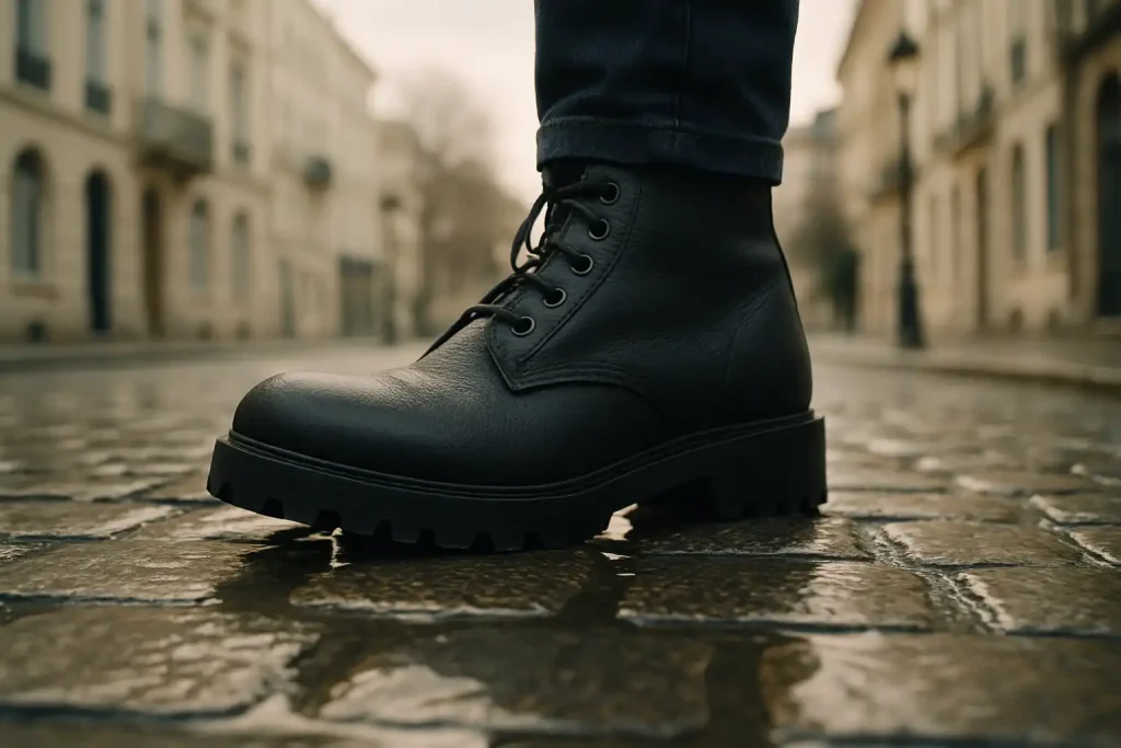 Les sneakers à semelle crantée sont-elles pratiques sur la pluie ?