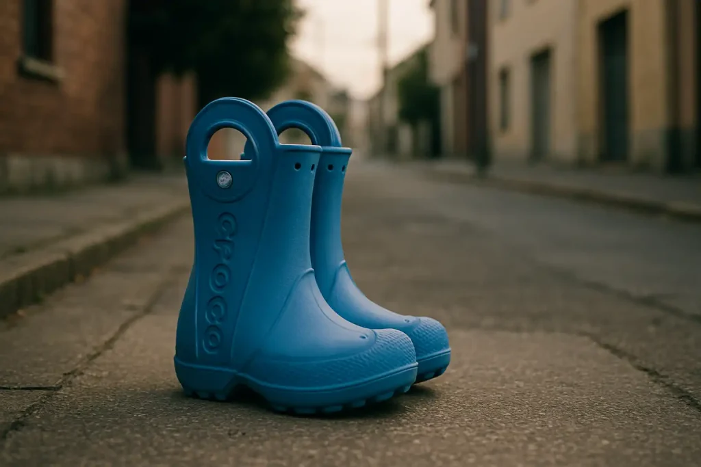 Où acheter des bottes de pluie Crocs pour enfant avec poignées ?