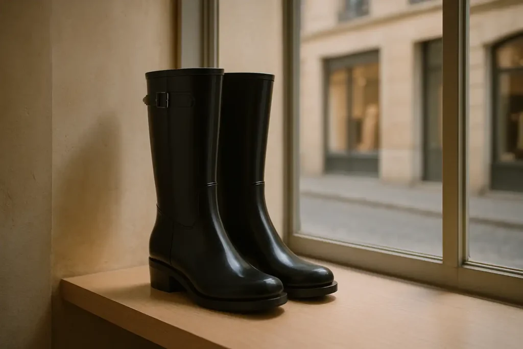Existe-t-il des bottes et bottines de pluie chez Minelli ?