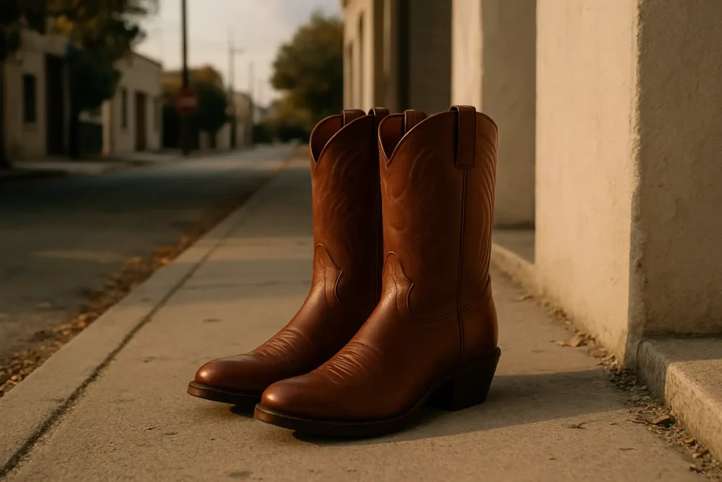 Quels styles de santiags et bottes western propose Sacha ?