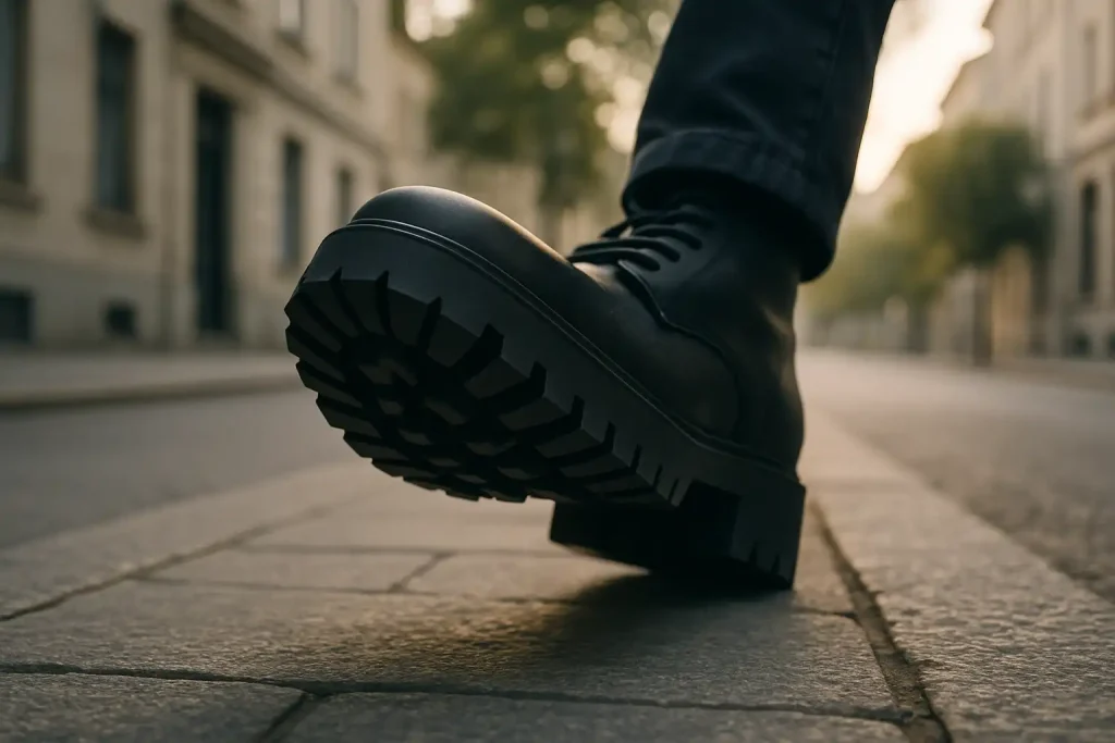 Pourquoi adopter la semelle crantée en hiver ?