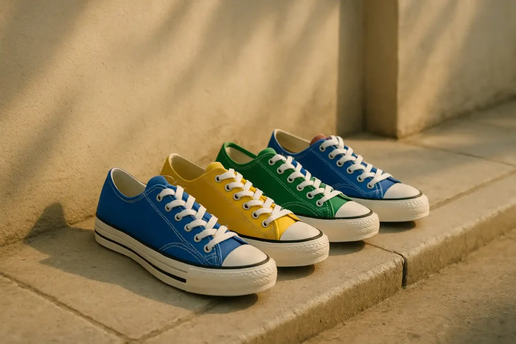 Comment bien associer des chaussures colorées à sa tenue ?
