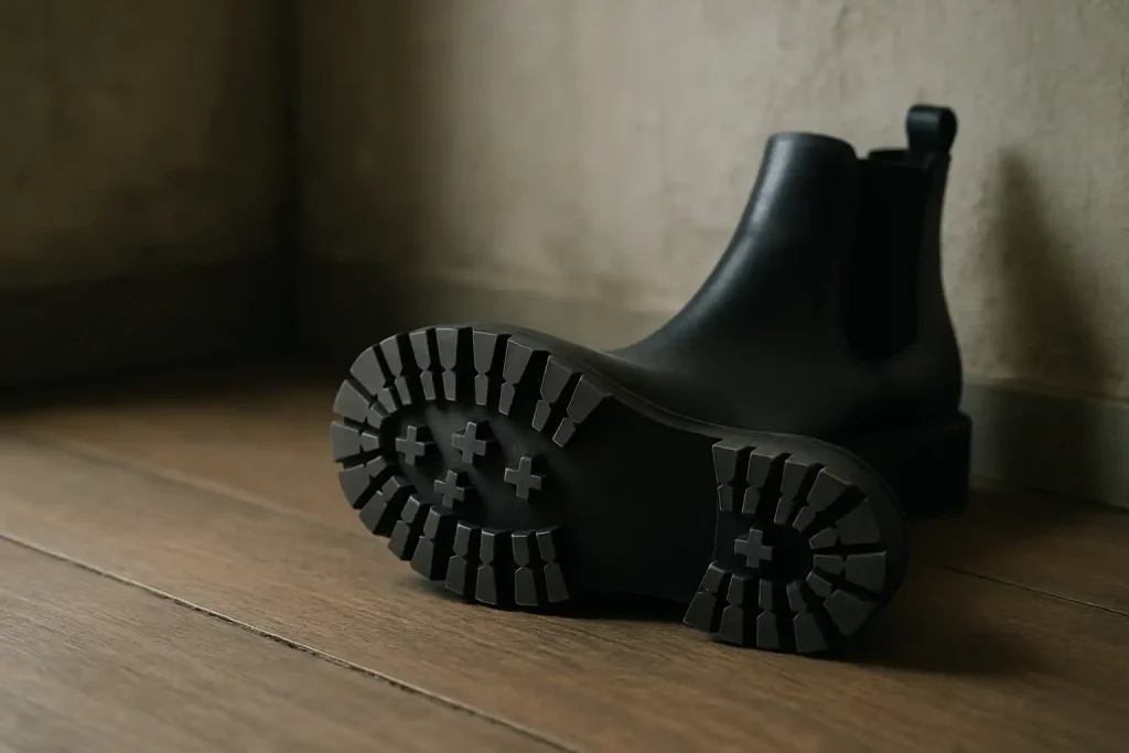 Quel type de semelle évite les marques sur le parquet ?