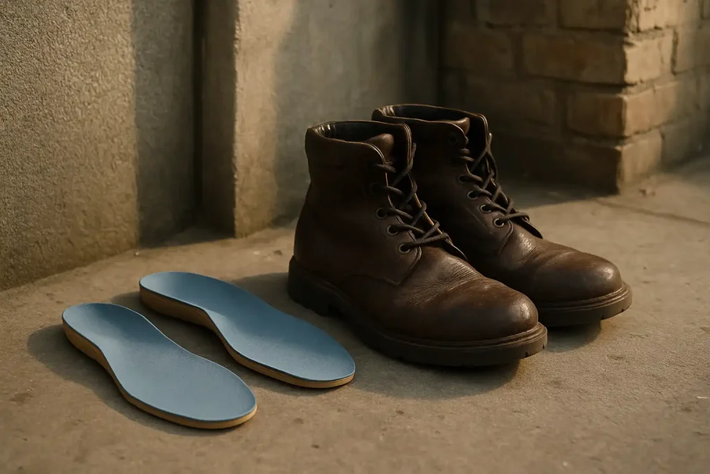 Quelles semelles ajoutées soulagent les douleurs dans des boots ?