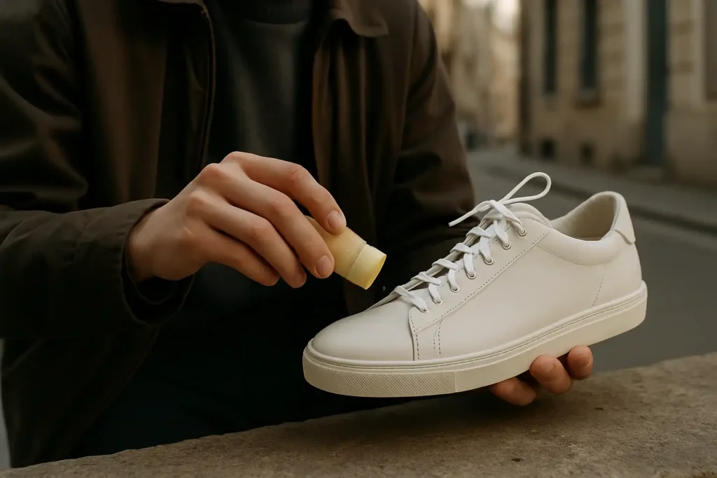 Quel produit utiliser pour entretenir le cuir lisse des sneakers ?