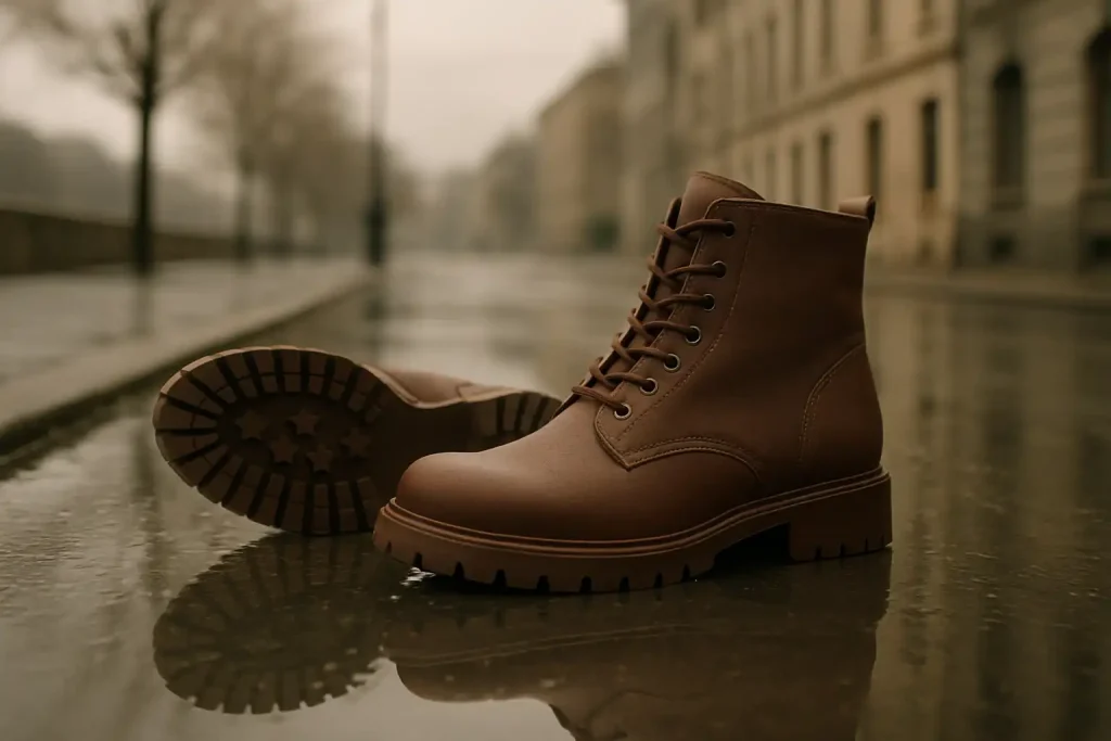 Quelles bottines offrent la meilleure adhérence sur sols humides ?