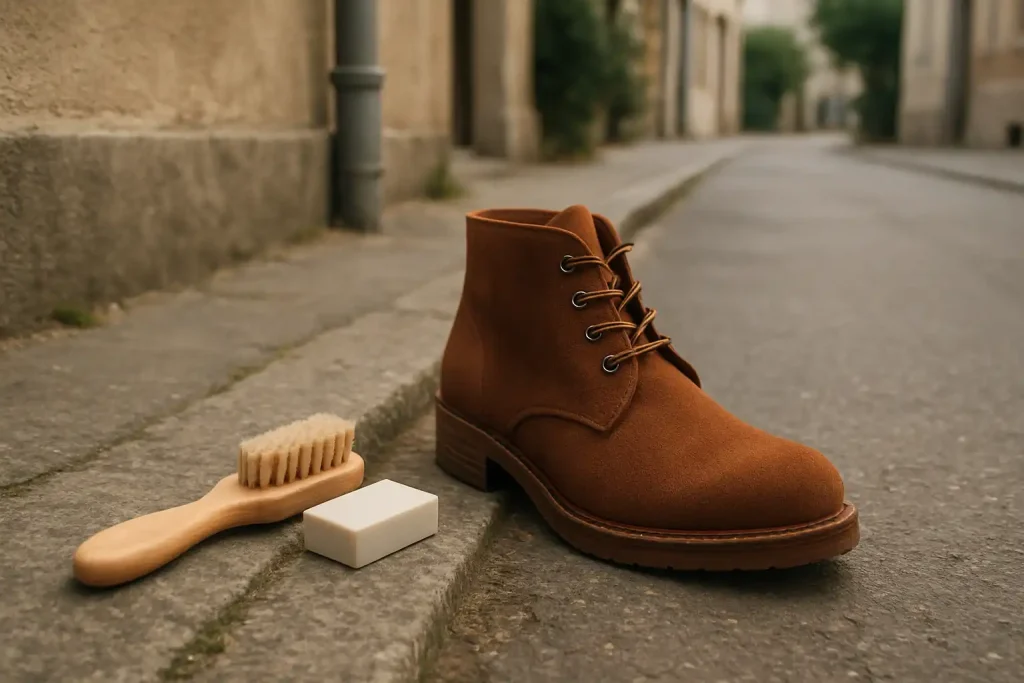 Comment entretenir efficacement des bottines en suède sans les abîmer ?