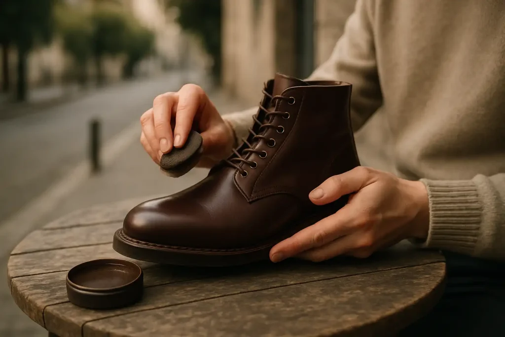 Quel produit utiliser pour entretenir le cuir lisse des bottines ?