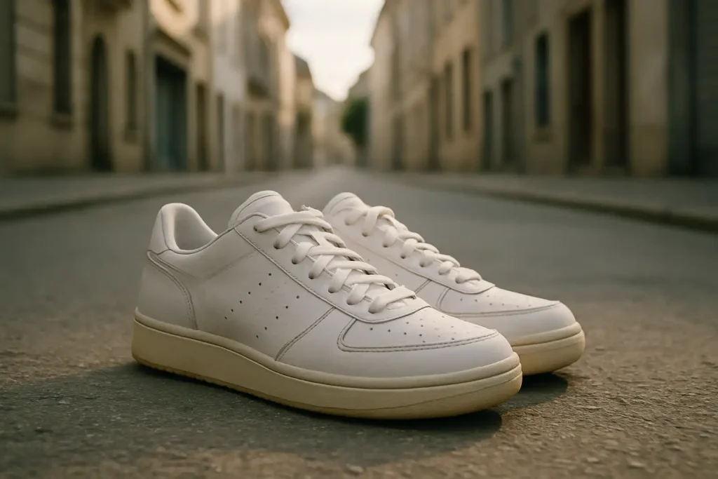Pourquoi la semelle blanche de mes sneakers jaunit-elle avec le temps ?