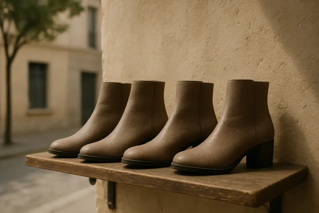 Quelles textures ajoutent du caractère aux bottines classiques ?