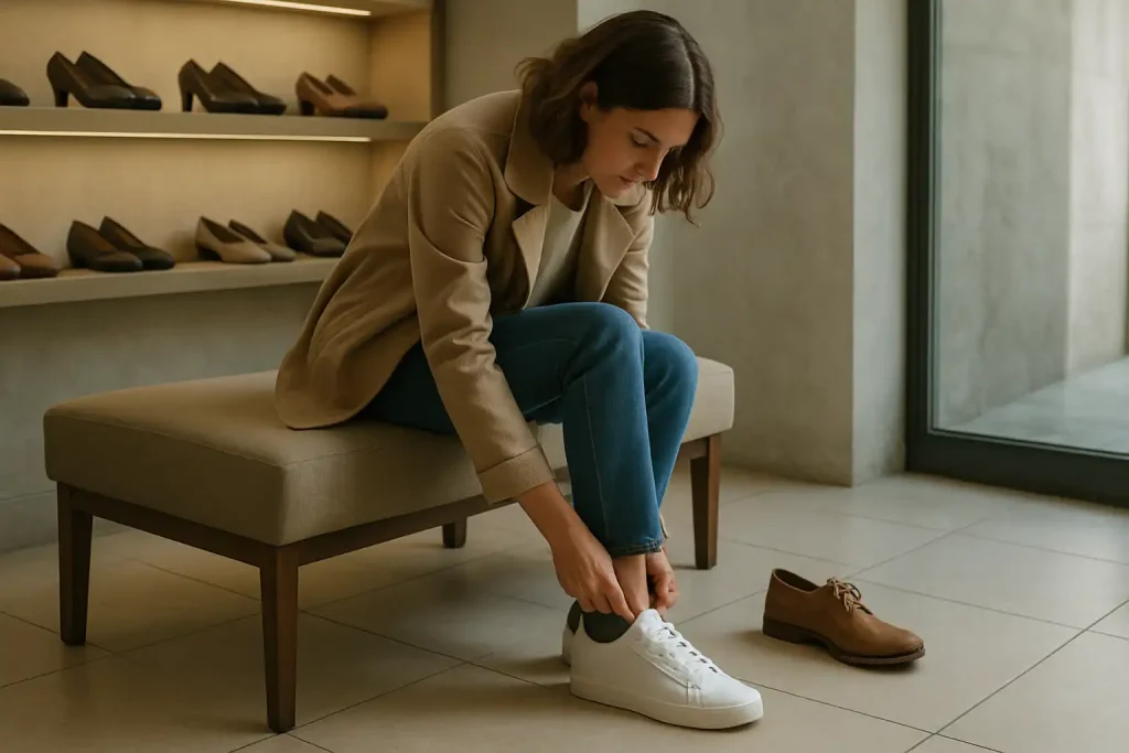 Comment vérifier l&rsquo;ajustement d&rsquo;une paire en boutique sans l&rsquo;endommager ?