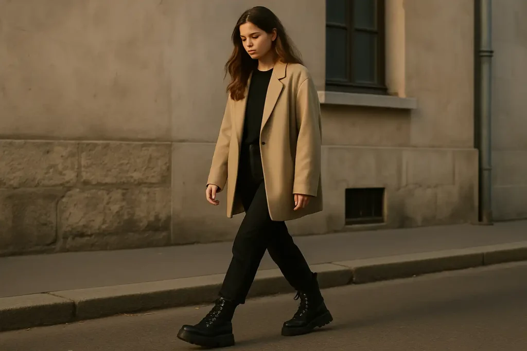 Quelles associations vestimentaires mettent en valeur des bottines chunky ?