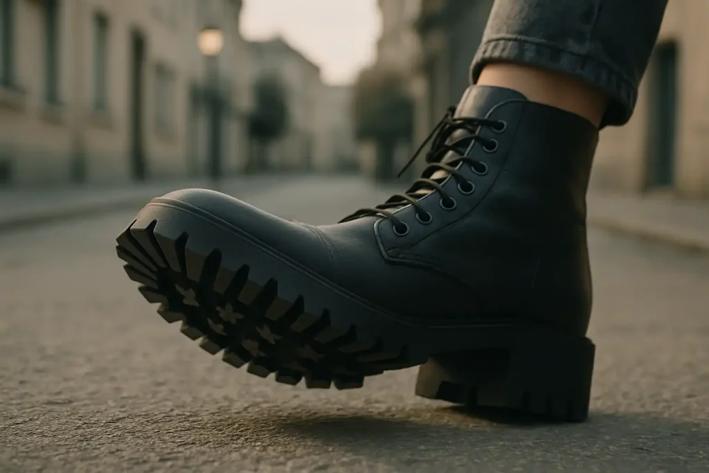 Quels avantages offre une semelle crantée pour les bottines urbaines ?