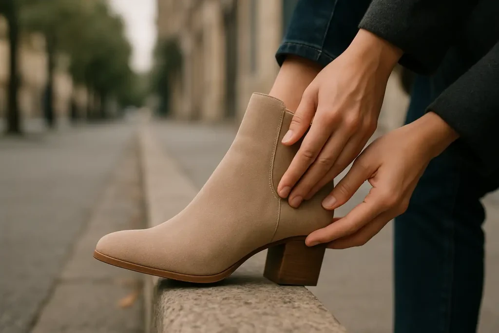 Comment éviter que des bottines frottent le talon sans abîmer la chaussure ?