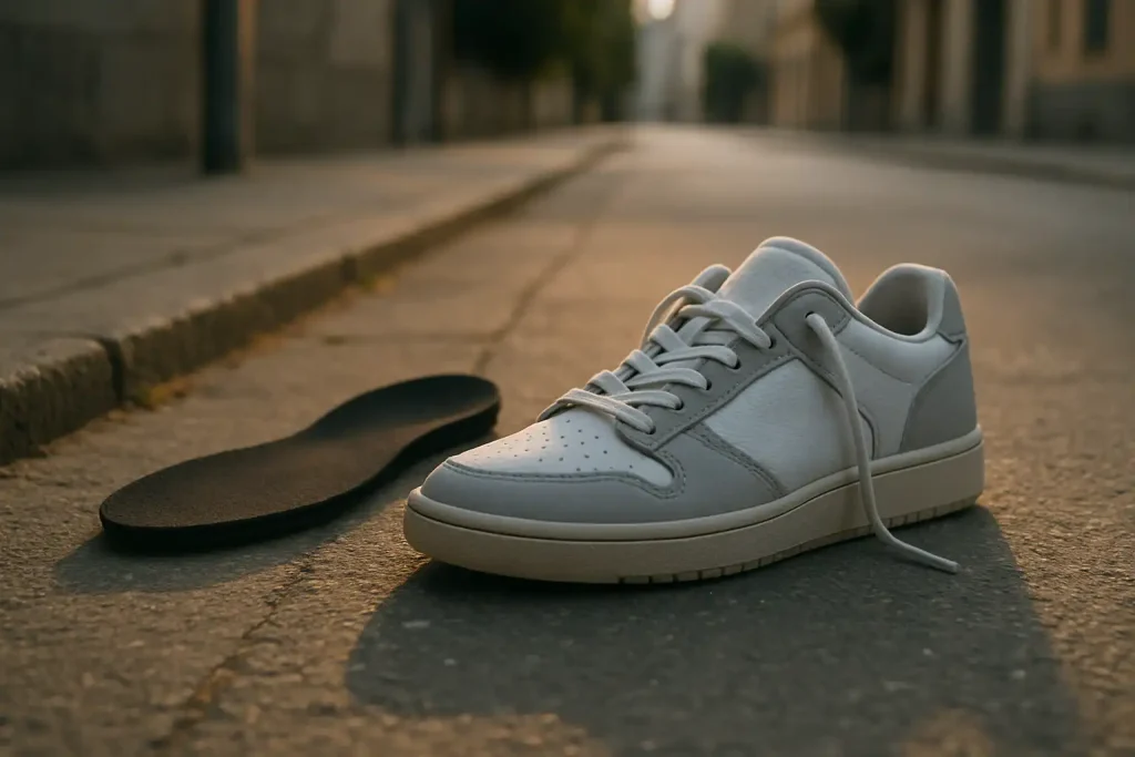 Quelles caractéristiques rechercher dans une sneaker compatible avec des orthèses plantaires ?