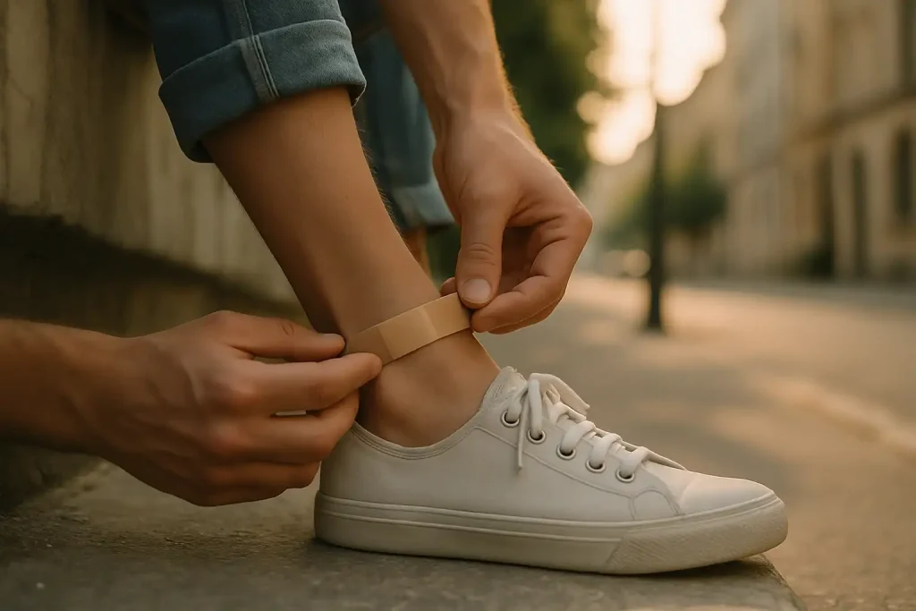 Quel remède rapide contre le frottement derrière la cheville avec des bottines neuves ?