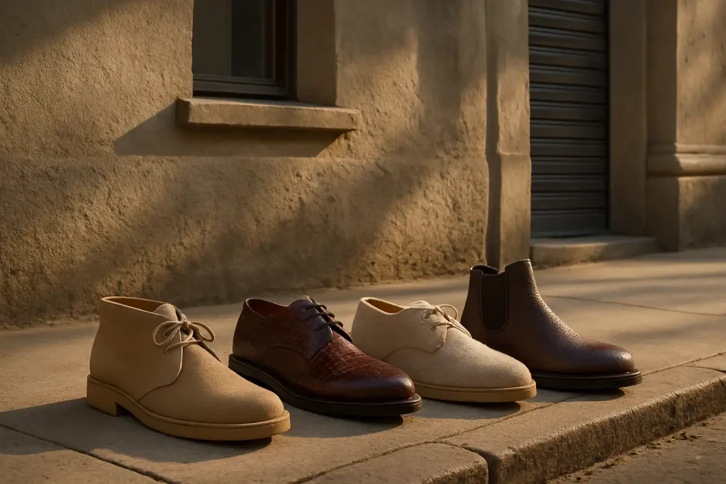Quelles textures apportent du relief aux chaussures cette saison ?