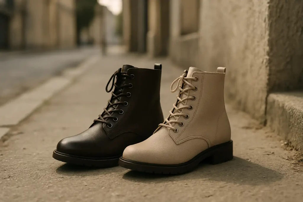 Bottines cuir ou synthétique : quels compromis pour la durabilité ?