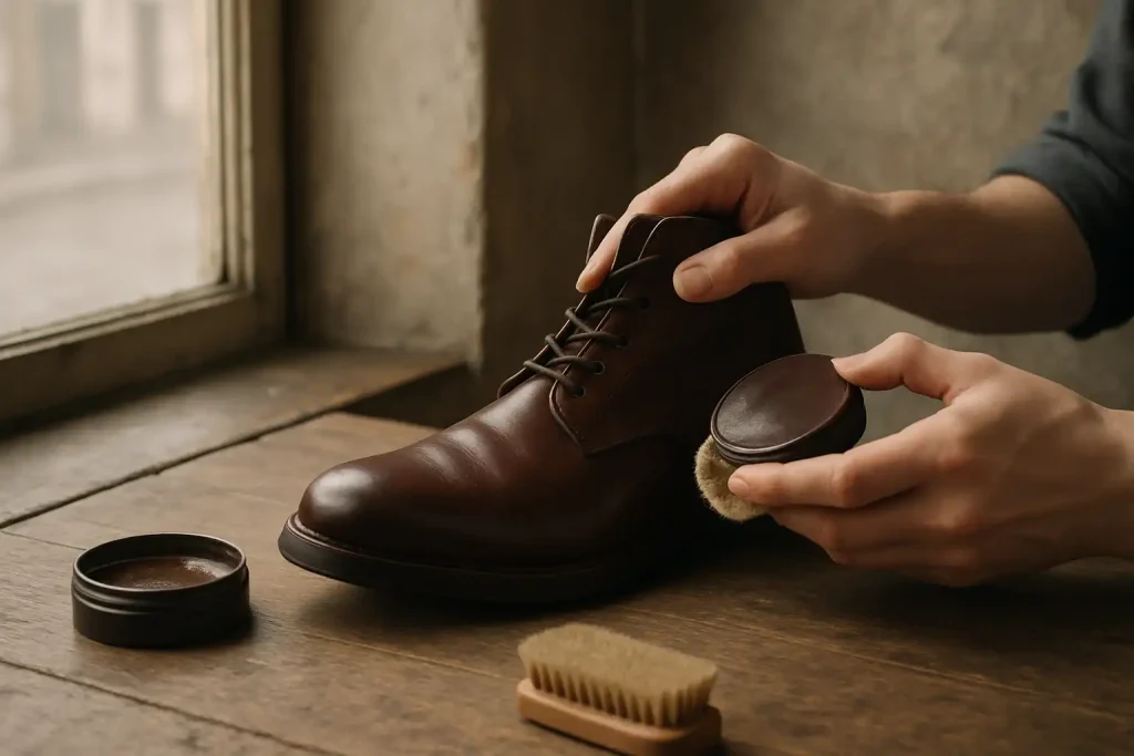 Quels gestes d&rsquo;entretien protègent le cuir lisse des bottines ?