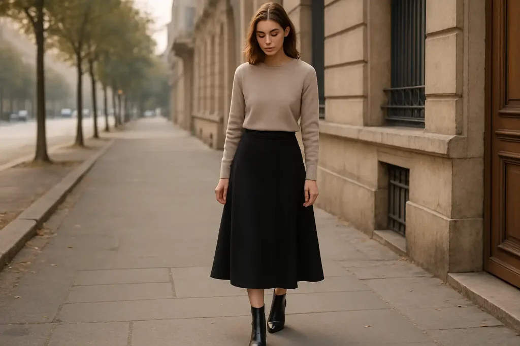 Quels styles de bottines subliment une jupe midi aujourd&rsquo;hui ?